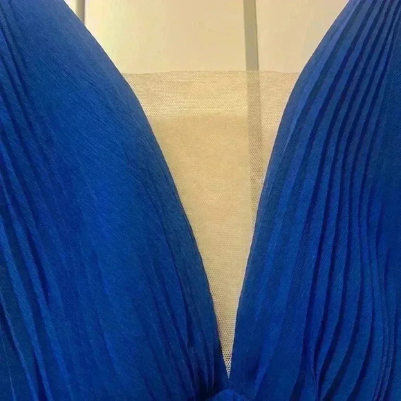 NWT Jill Stuart Formal Pleated Chiffon Gown - Picture 3 of 7